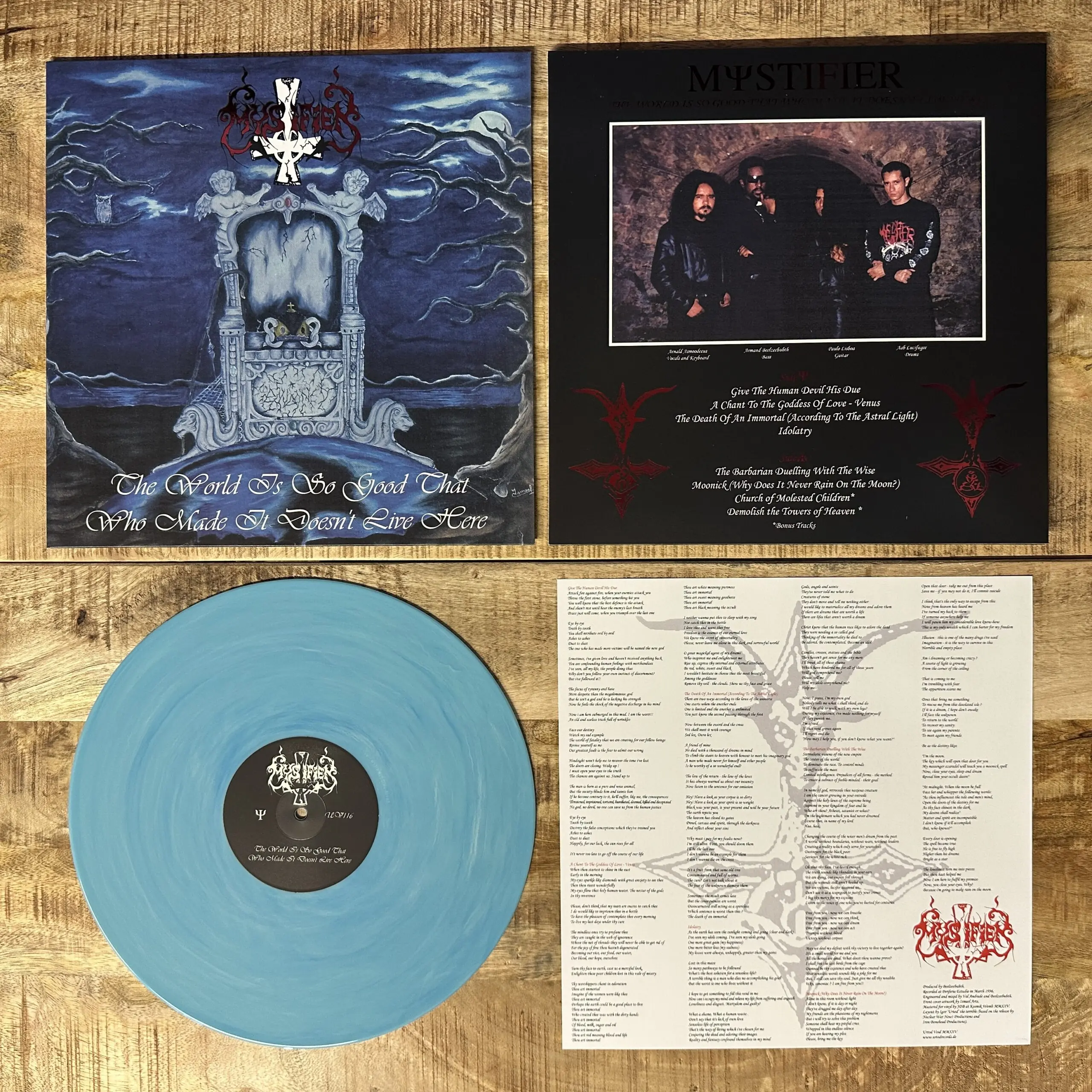 Mystifier – The World Is So Good That Who Made It Doesn’t Live Here LP (Blue Vinyl)